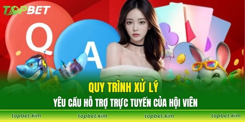 Quy trình xử lý yêu cầu hỗ trợ trực tuyến của hội viên